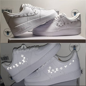 customized air force 1 reflective lighting