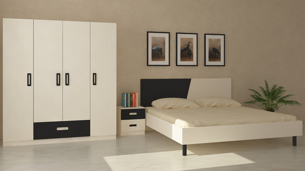 4 door wardrobe designs for bedroom