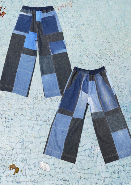 OOAK Patchwork Pants - Linen – oliverosestudio