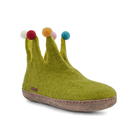 Playful Felt Boots