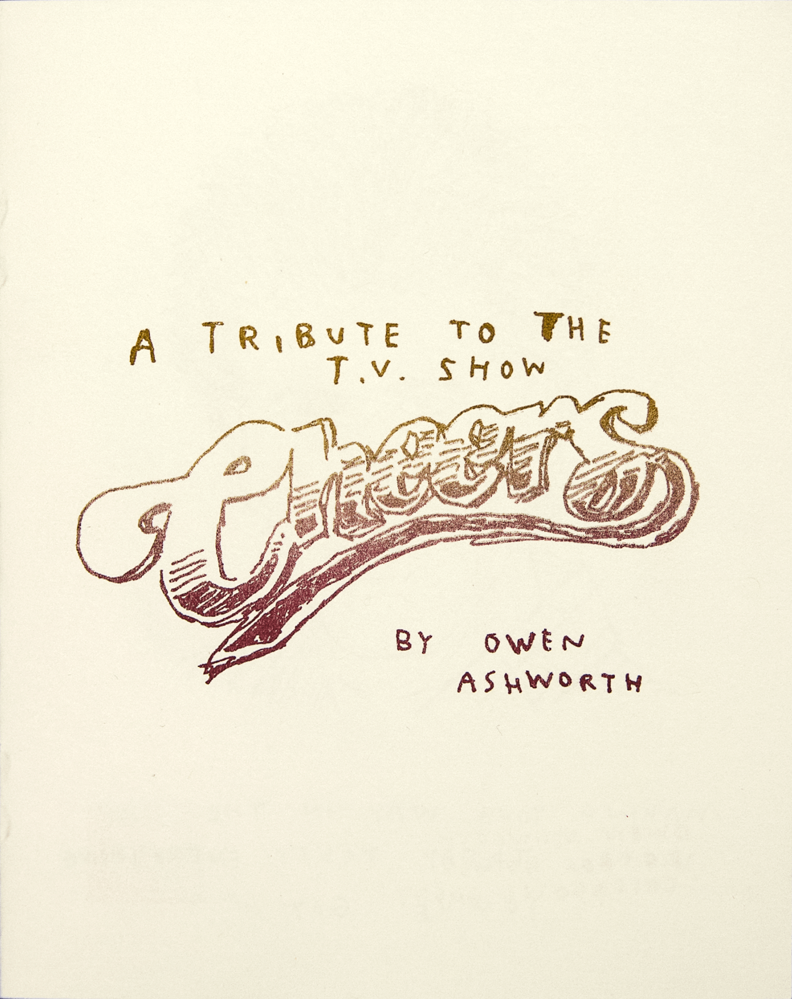 Excerpt of CHEERS by Owen Ashworth