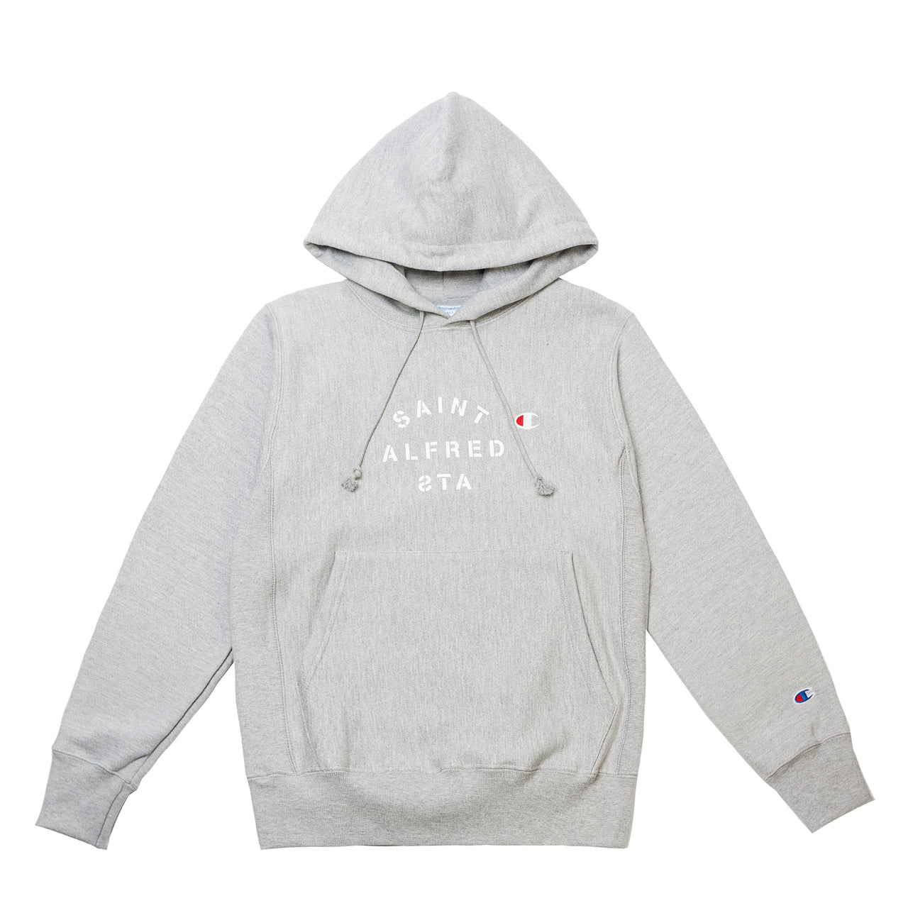 champion reverse weave hoodie oxford grey