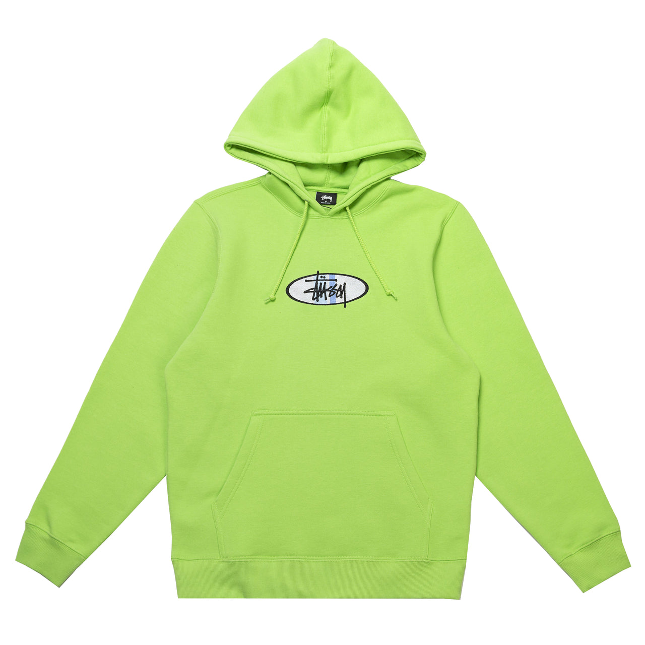 stussy bars logo applique hoodie
