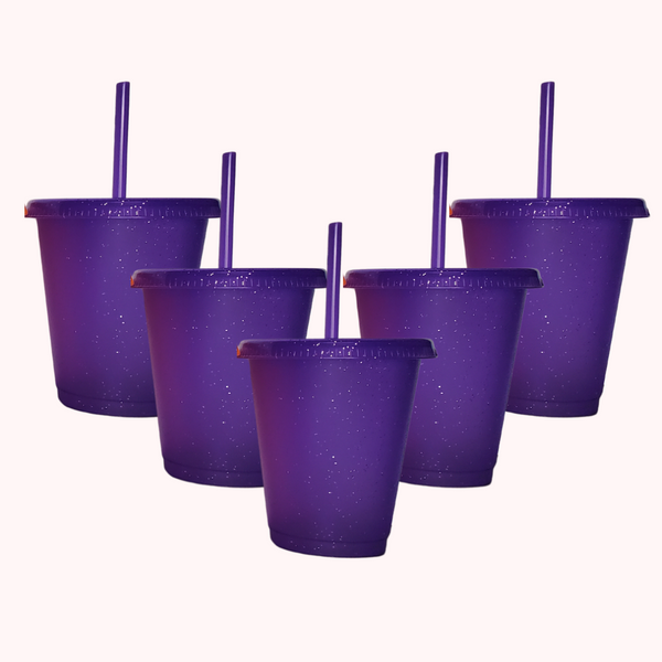 Prickly Purple Glitter Cup (16oz)