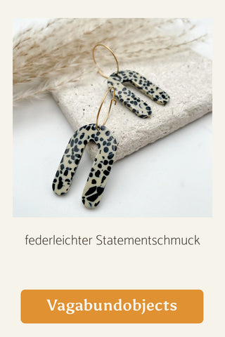 Vagabundobjects federleichter Statemantschmuck Schmuck Unikate Ohrringe aus Deutschland #shopsmall