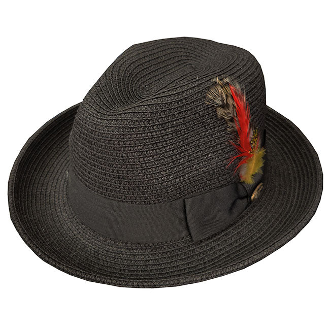 Men's Capas Headwear Italian Straw Skimmer Hat: Size: 7 Natural