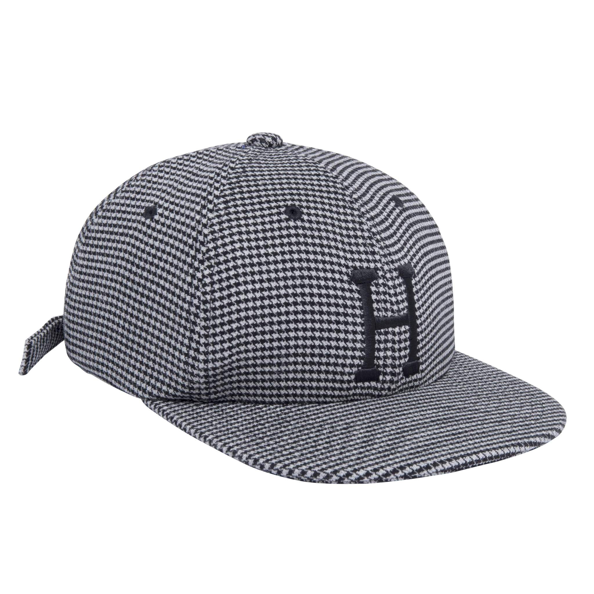 HUF Classic H Houndstooth 6-Panel Hat - Black - Aylesbury Skateboards