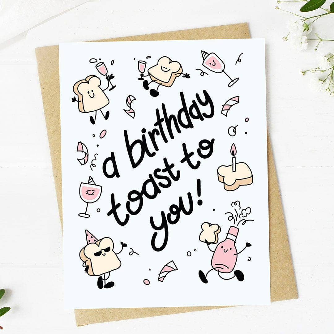 A birthday toast to you Birthday Card