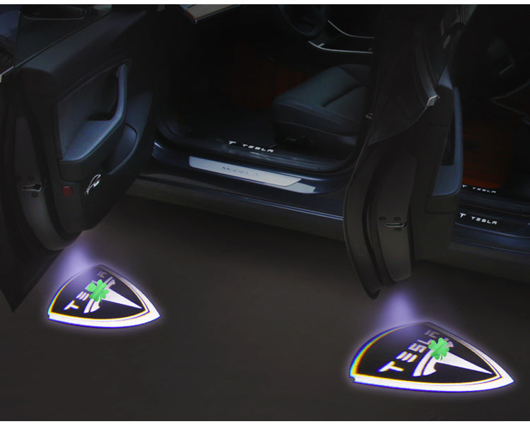 Model 3/Y: Tesla Logo LED Puddle Lights (2 pieces) – EVACA | Premium ...