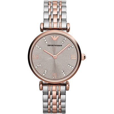 emporio armani watch women's silver