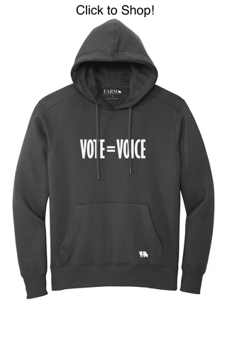 Vote=Voice Graphic Hoodie