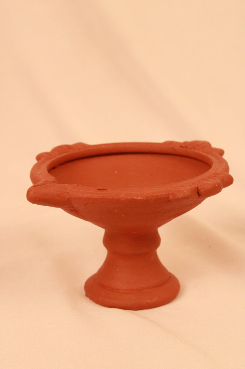 clay diya stand