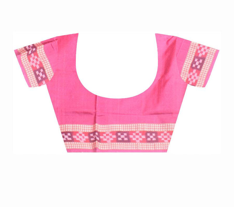 Sambalpuri dhadi sapta cotton saree in yellow and pink color,with ...
