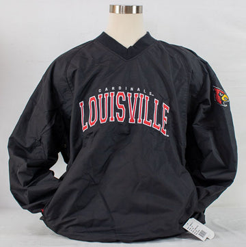 Men's Franchise Club Louisville Cardinals Trainer Coach Windshell Pullover Adult XL