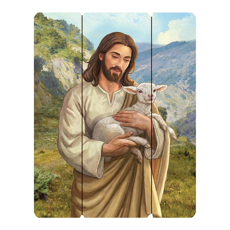 Christ the Good Shepherd Pallet Sign – ShopCatholic