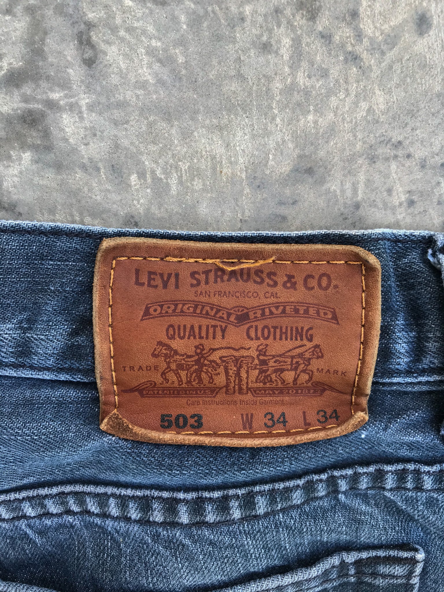 Levis 503 Black Denim Jeans – Premium Culture