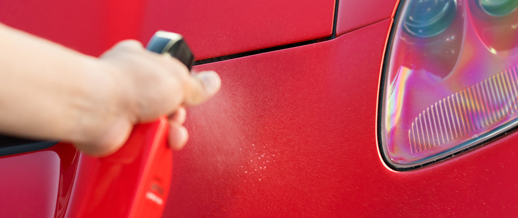 cleaning a car