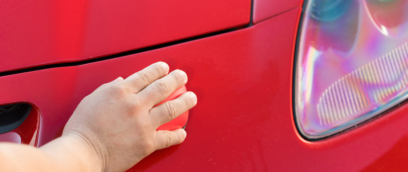 cleaning a car