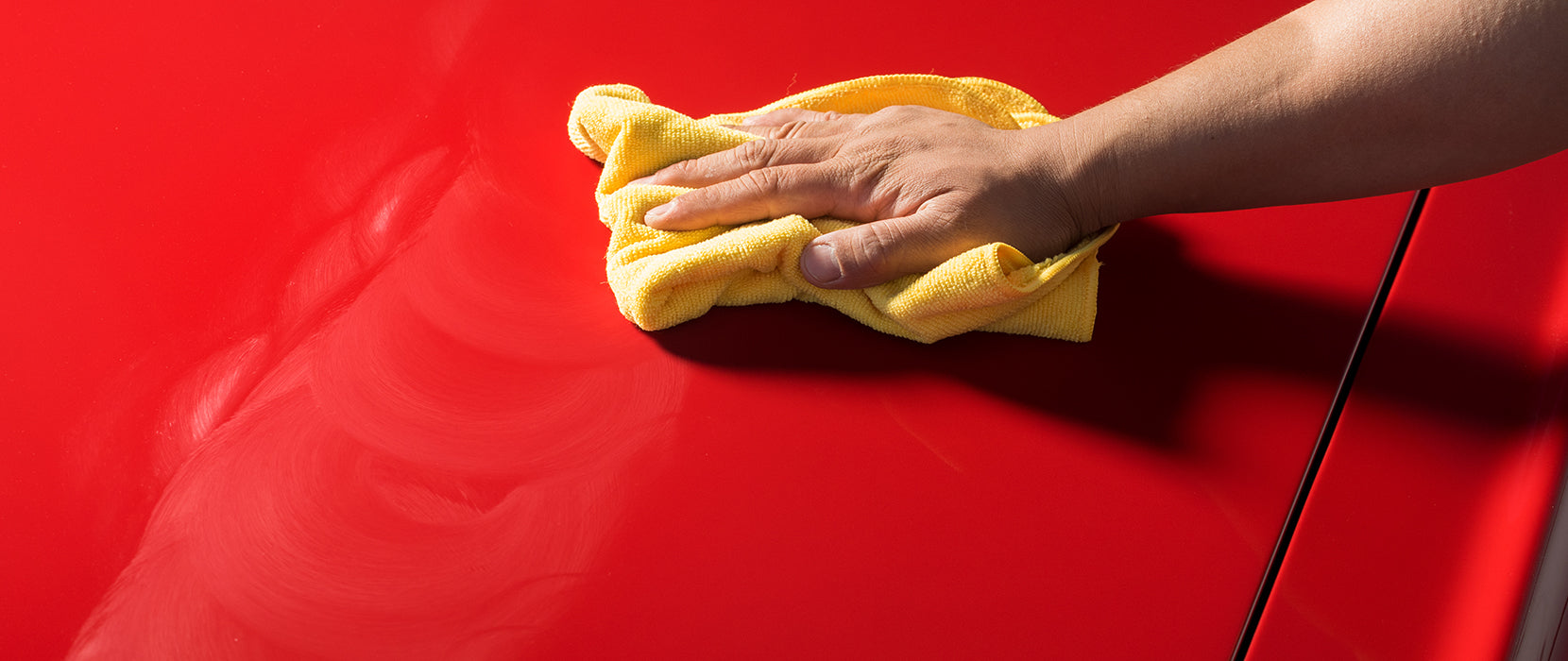 cleaning a car