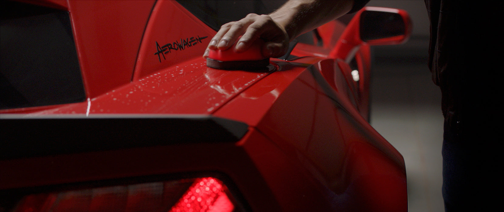 cleaning a car