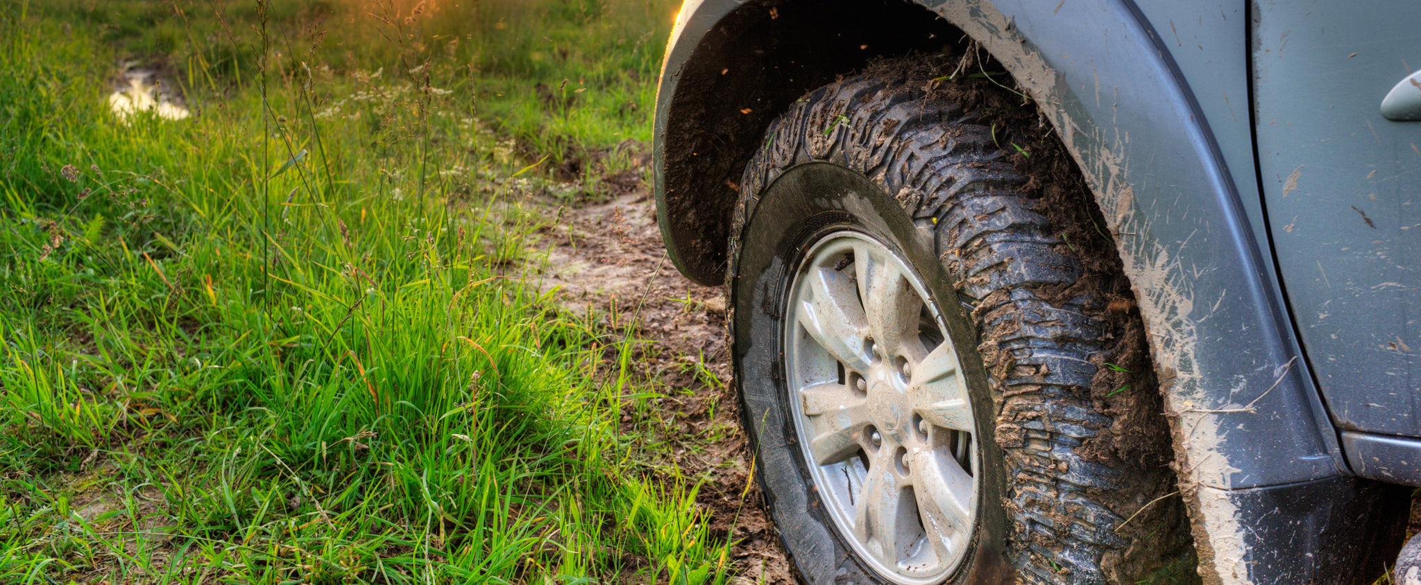 muddy tire