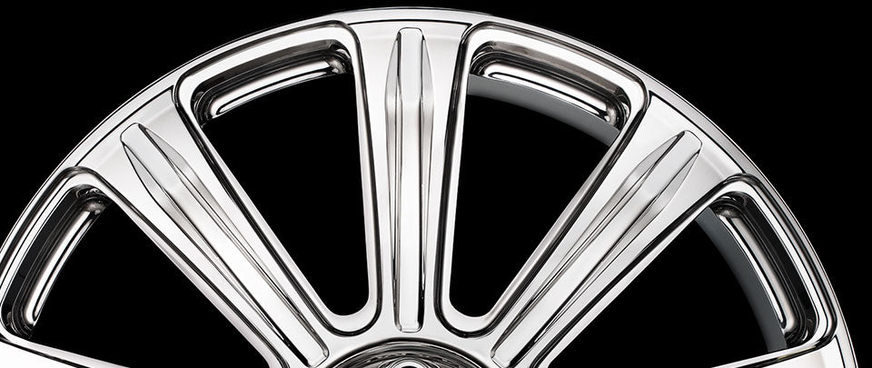 polished car tire