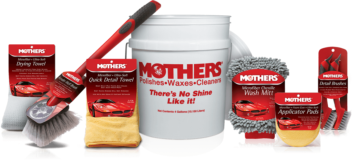 Mothers Wheel Brush makes cleaning your wheels more comfortable with a  rubberized grip. Clean your wheels with Mothers Car Care Products!