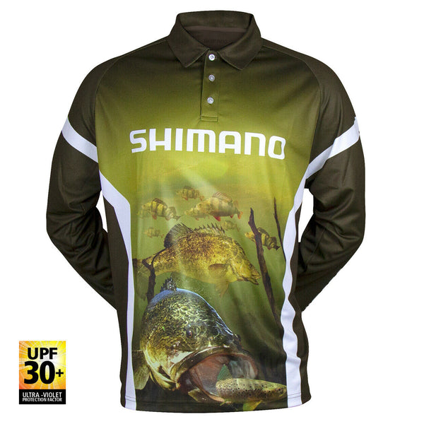 Shimano Long Sleeve Hood Tech Tee Seagrass XXL