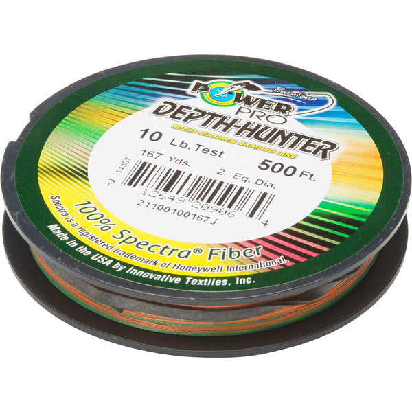 PowerPro Depth-Hunter Offshore Multi-Color Braided Fishing Line