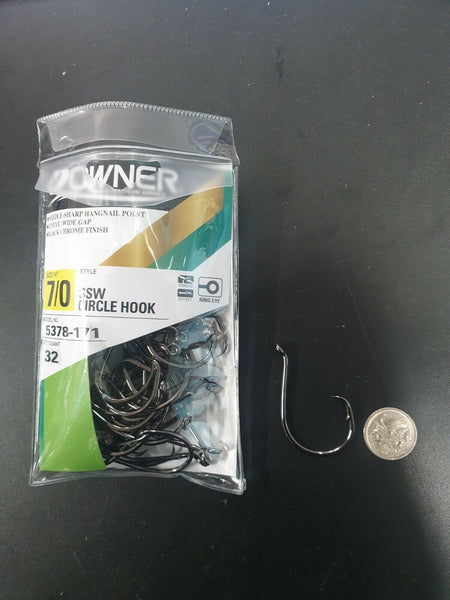  Owner 5370-181 Saltwater AKI Hooks, 17-Pack, 8/0 : Fishing  Hooks : Sports & Outdoors