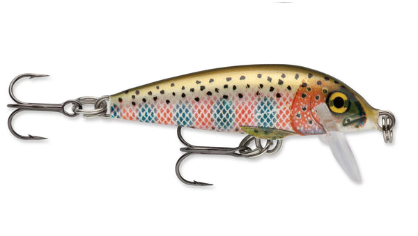 Rebel Minnow Rainbow Trout Fishing Lure 3 1/2 Old Stock F1041