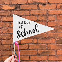 Back To School Pennant Template Download