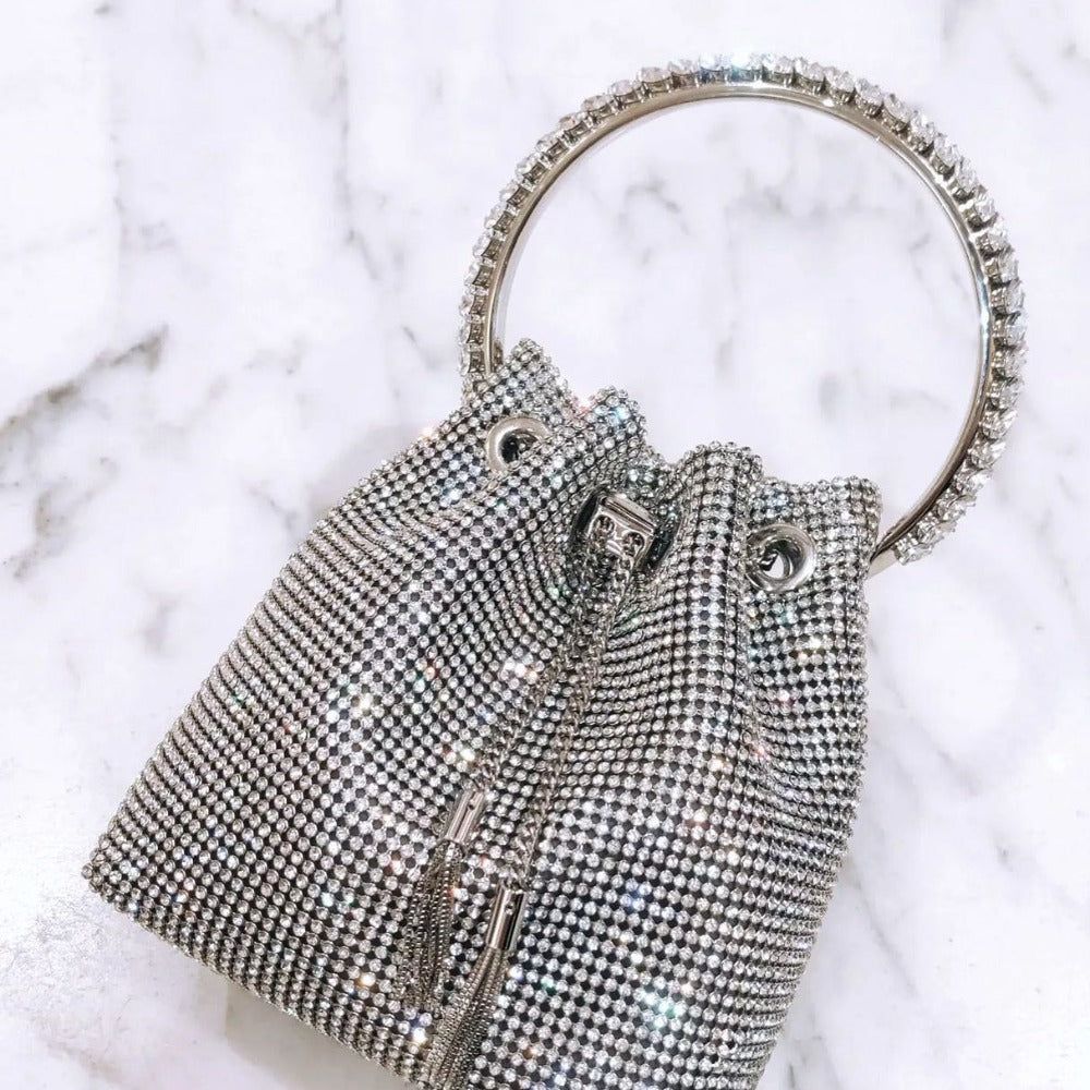 Splendor Crystal Handle Tassel Diamond Bag – Mermaid Way