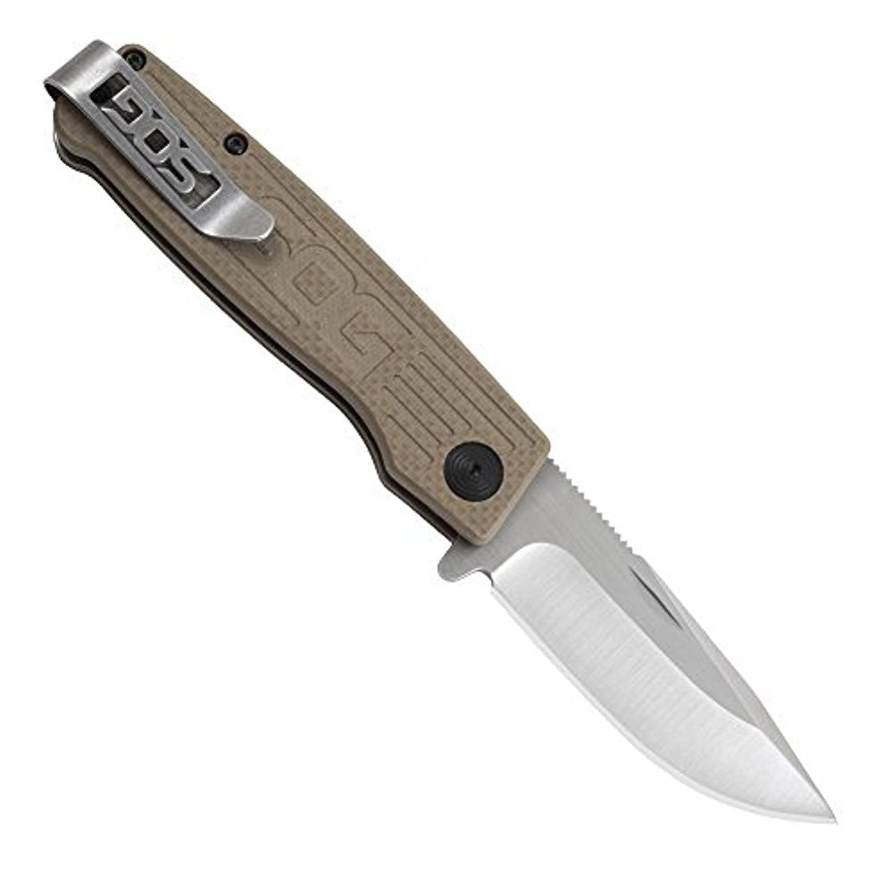 SOG TM1001 Terminus Slip Joint Folding Knife, Tan