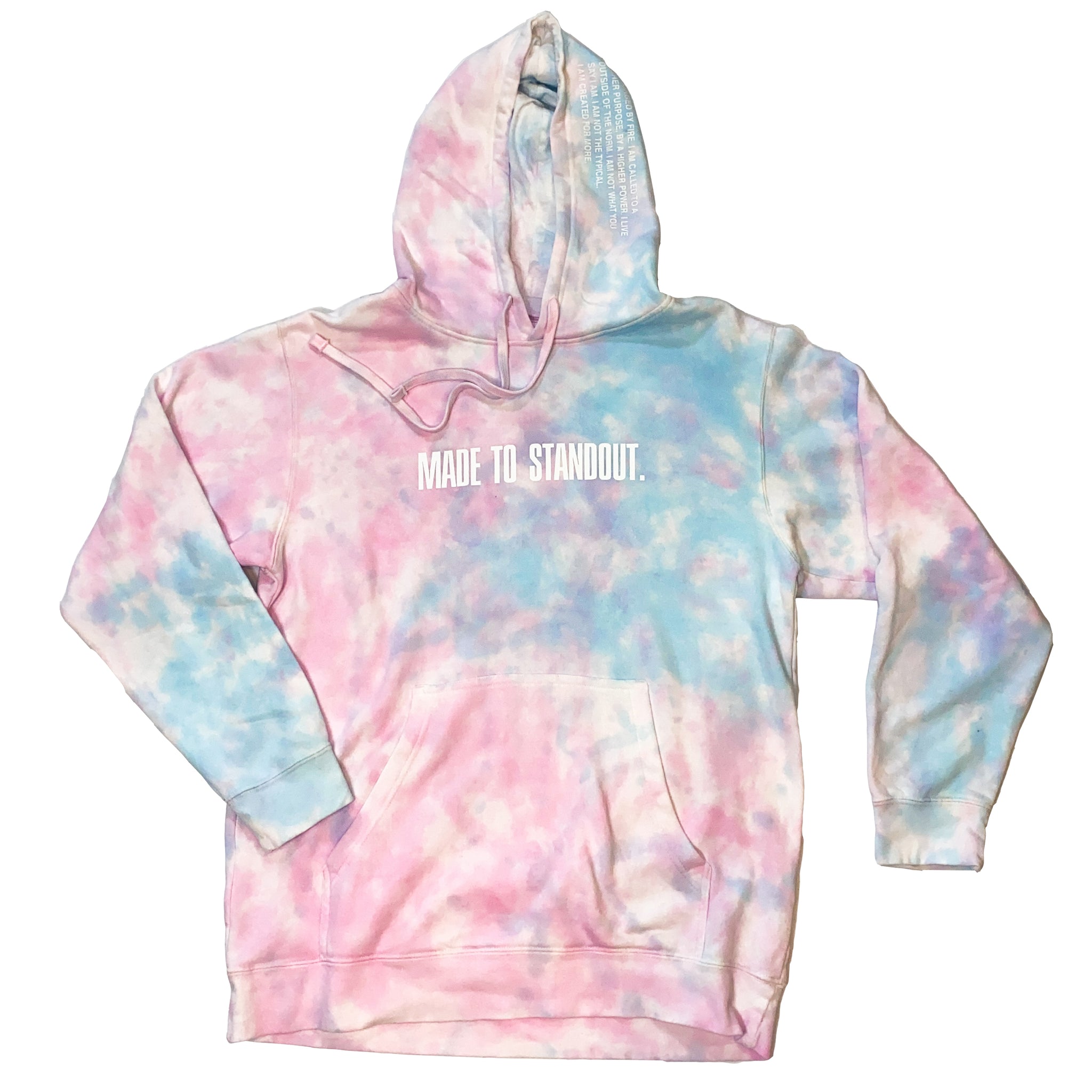 Tie-Dye Forged by Fire Hoodie - Cotton Candy – Made To Standout