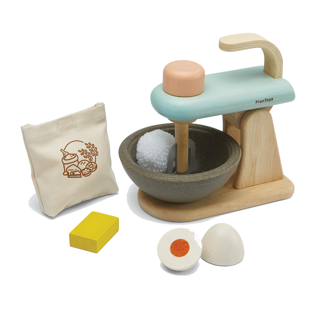 Wooden Simulation Make-A-Cake Mixer Set With A Crank That Spins Mixer Wood  Chip KoseKylin - Yahoo Shopping