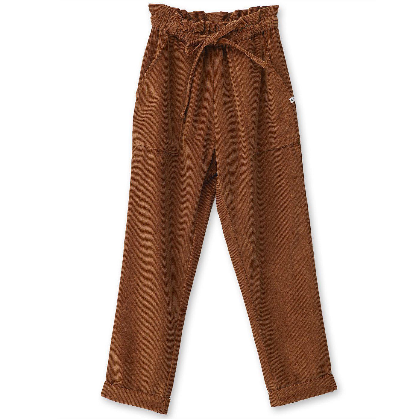  AIUKE Women's Pants Zipper Fly Corduroy Pants Women's Pants  (Color : Brown, Size : Large) : Clothing, Shoes & Jewelry