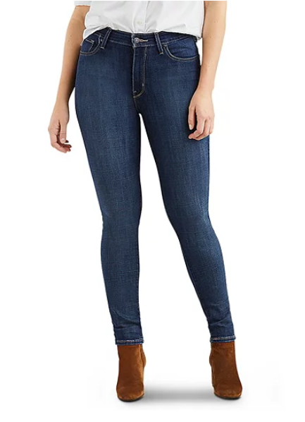 levi's 721 high rise skinny jeans rio hustle