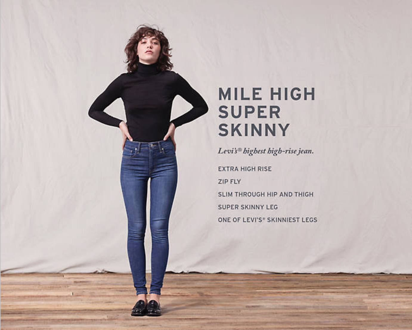 mile high super skinny jeans levis black