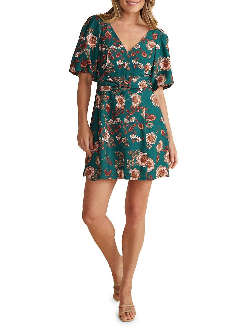 Minkpink Olivia Belted Mini Dress In Multi Free Canada Wide Shippingn N N N The 