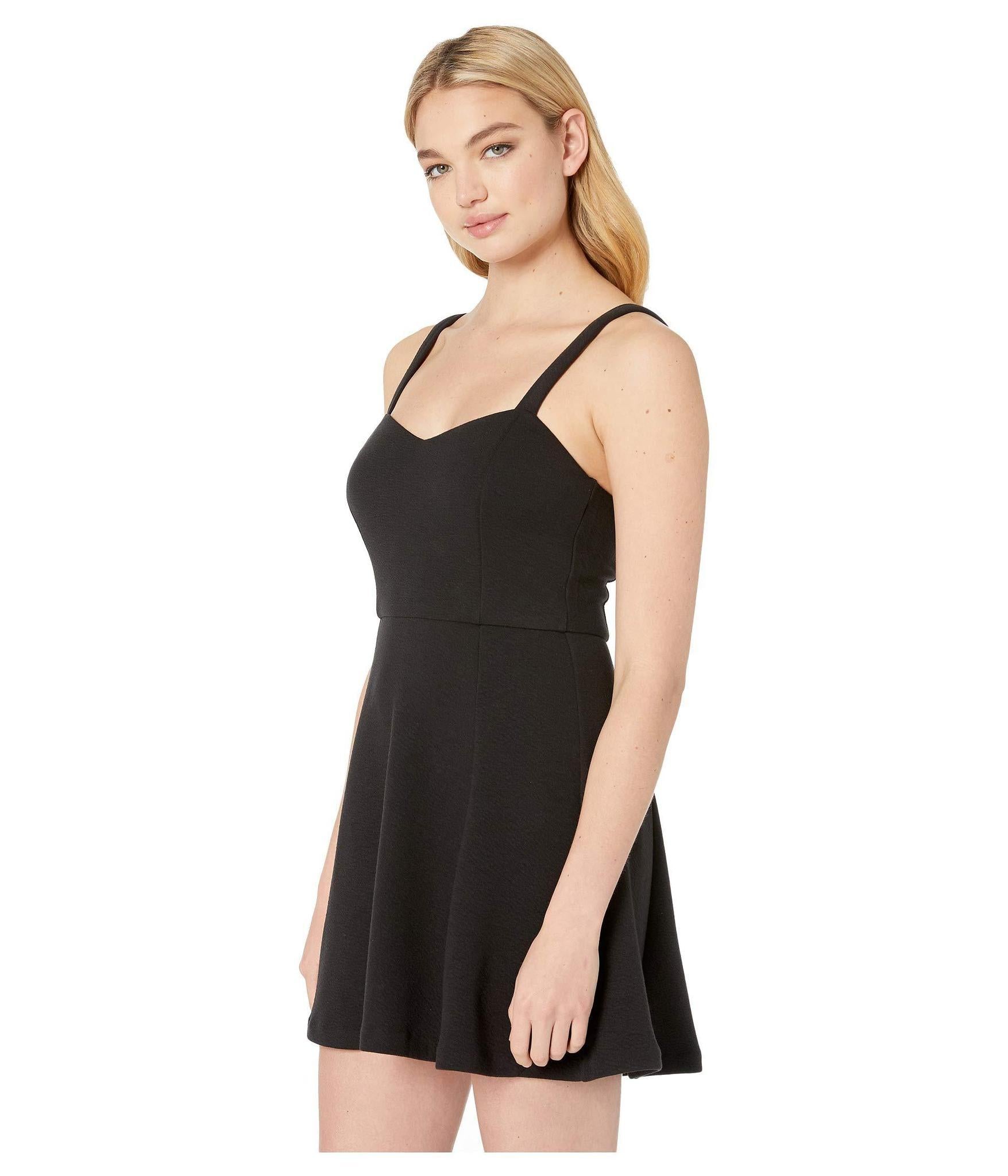 black fit and flare dress canada