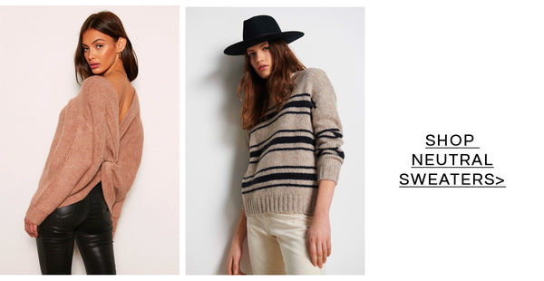 Shop Neutral Sweaters at French Cuff Boutique