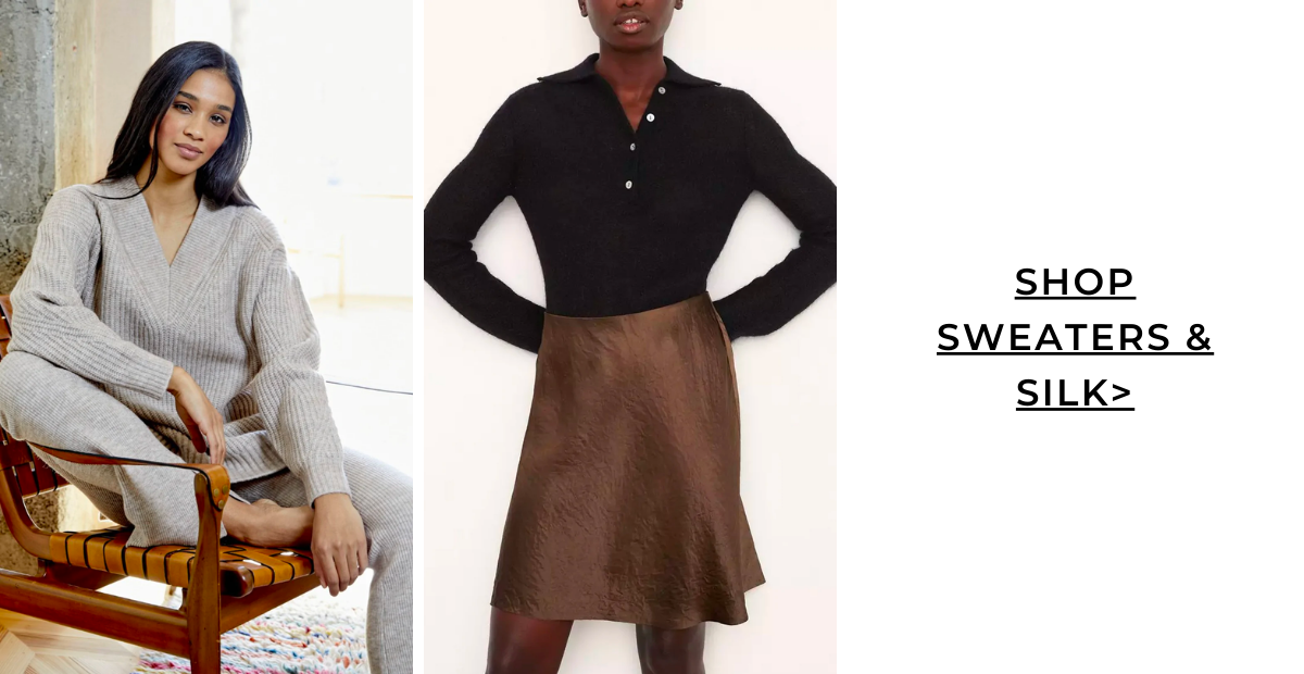 Shop Trending Sweaters & Silk Skirts at French Cuff Boutique | Fall/Winter 2022 Fashion Trends