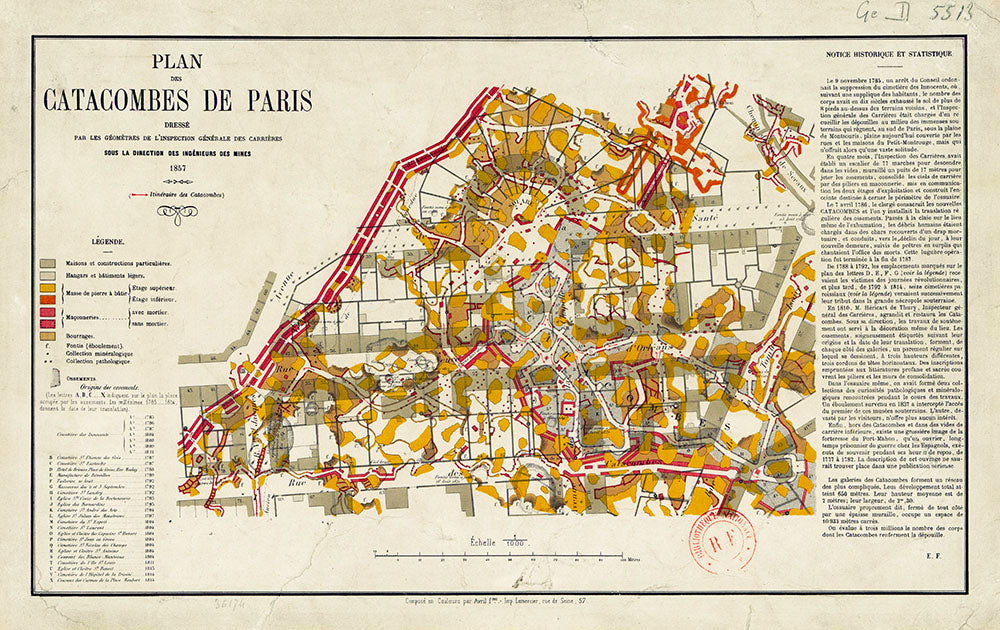 The Illegal Task of Mapping the Paris Catacombs | Maps.com.com