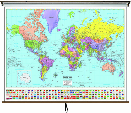 pull down world map Classroom Products Roller Maps Classroom World Pull Down Maps pull down world map