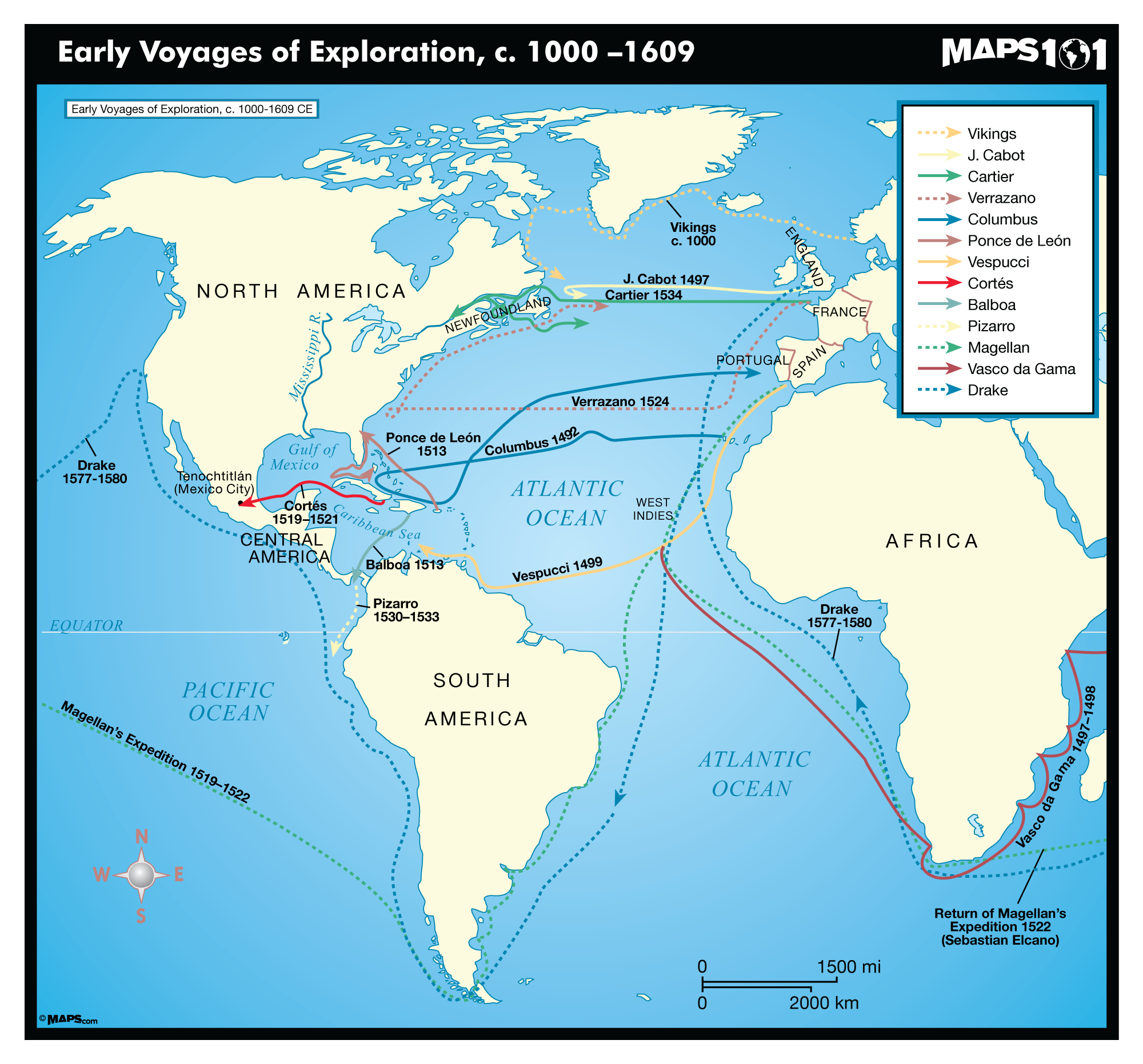 voyages of exploration cause and effect