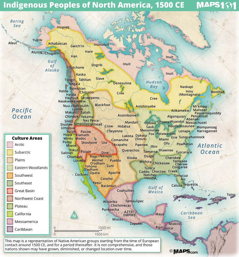 Indigenous Peoples of North America, 1500 CE