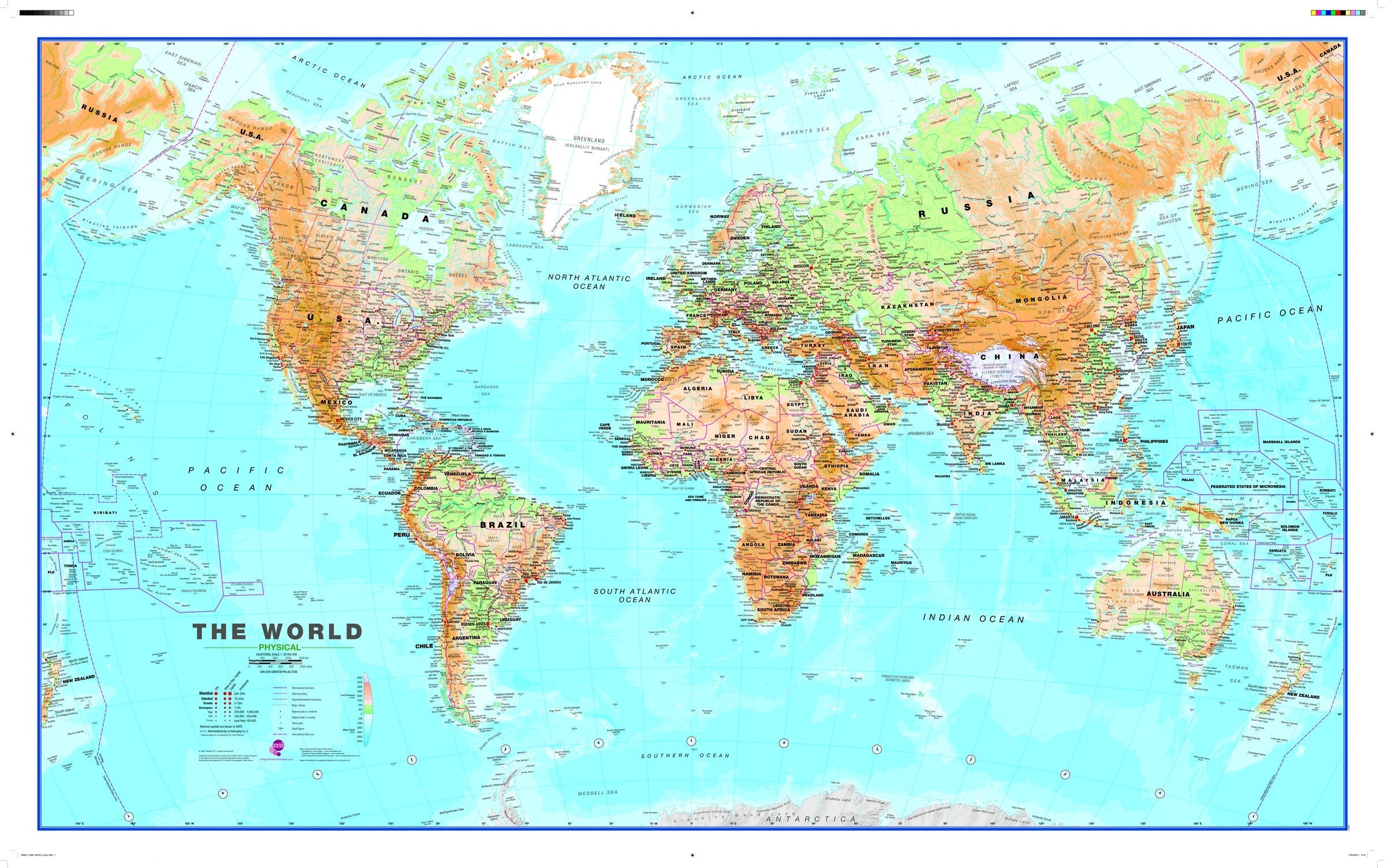 large world map outline