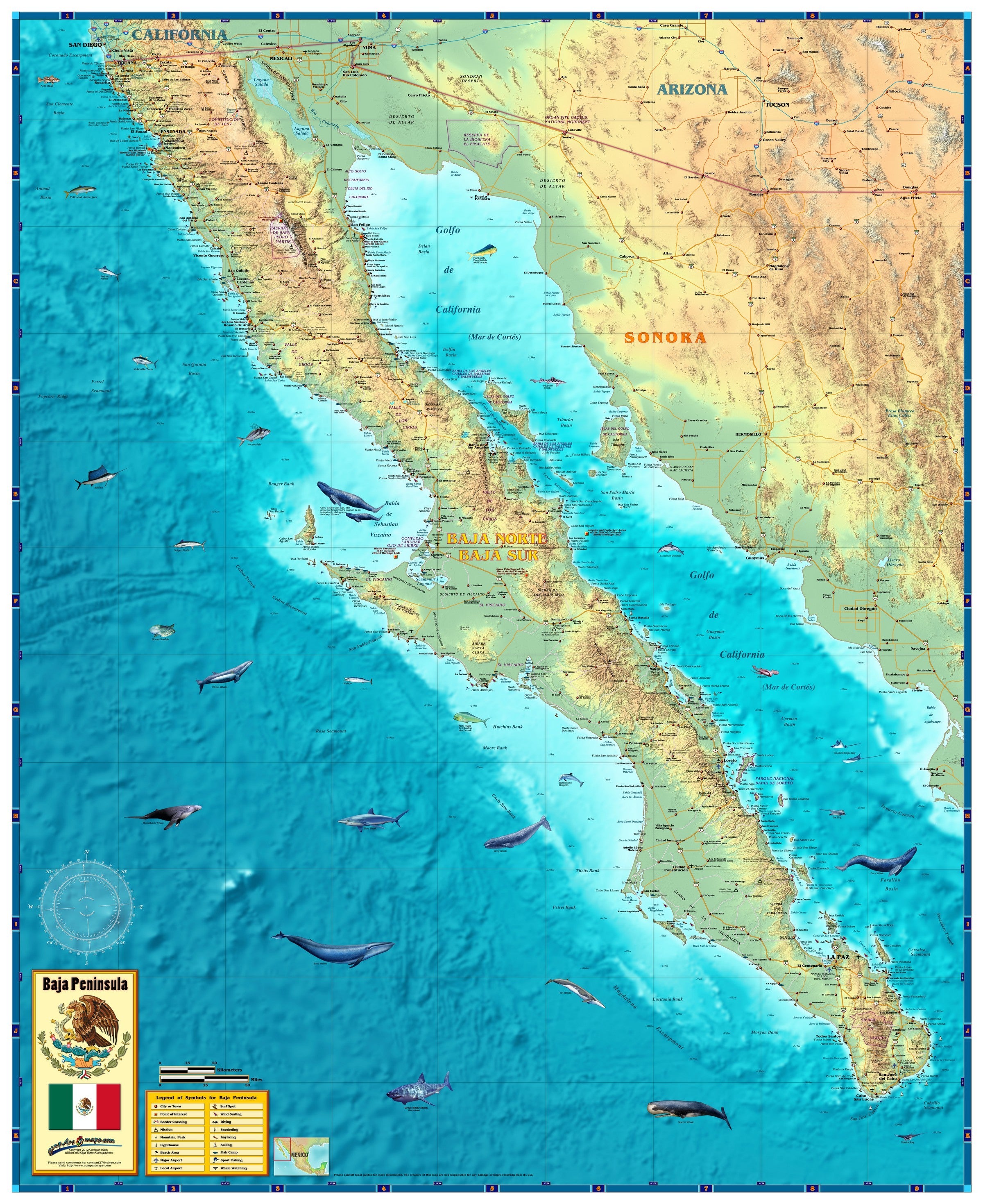 gulf of california map