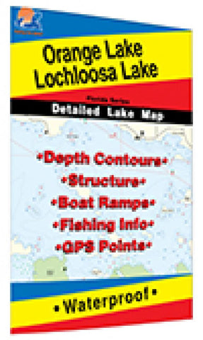 Orange Lake Fishing Map Lake Orange / Lochloosa Fishing Map By Fishing Hot Spots | Maps.com.com